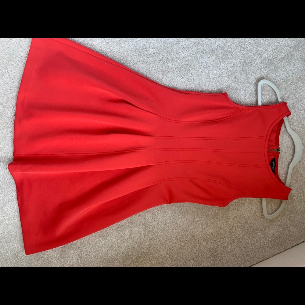Knee Length hot pink/red summer dress